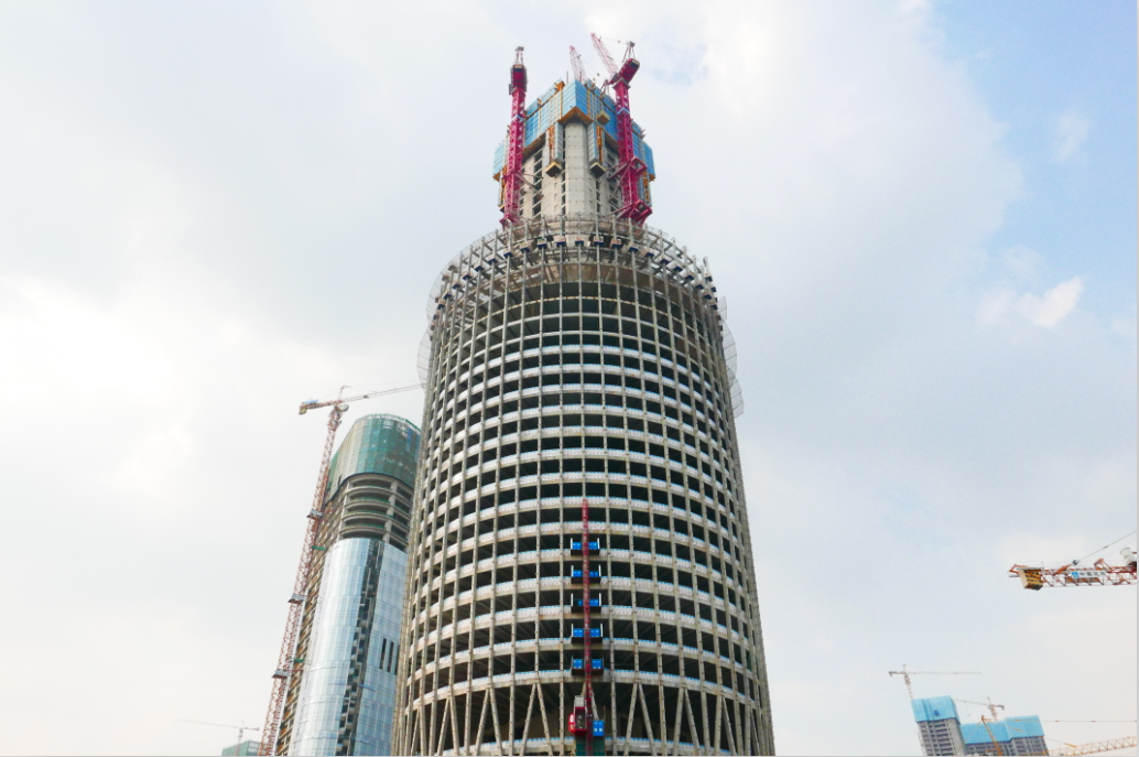 深圳市中建钢构大厦使用上海松夏25KG压力橡胶接头